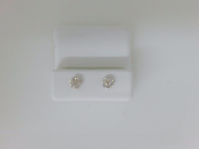 10k Yellow Gold Aretes Diamante De Laboratorio g