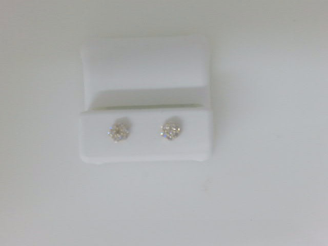10k Yellow Gold Aretes Diamante De Laboratorio g