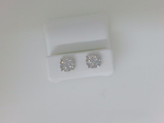 10k Yellow Gold Aretes Diamante De Laboratorio g