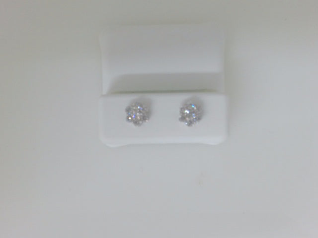 10k Yellow Gold Aretes Diamante De Laboratorio g