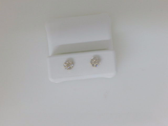 10k Yellow Gold Aretes Diamante De Laboratorio g
