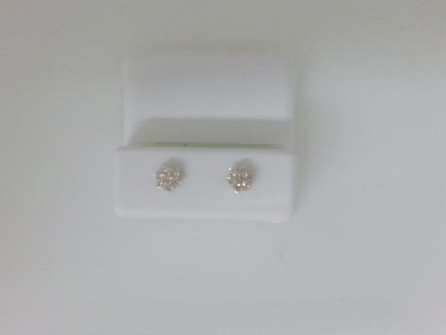 10k Yellow Gold Aretes Diamante De Laboratorio g