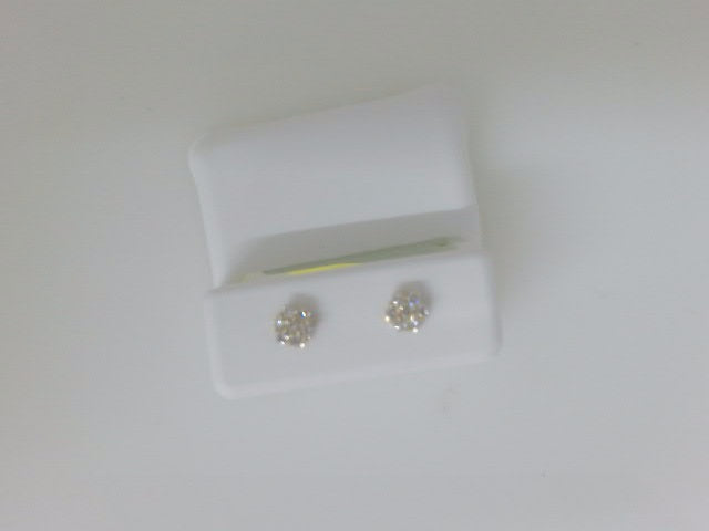 10k Yellow Gold Aretes Diamante De Laboratorio g