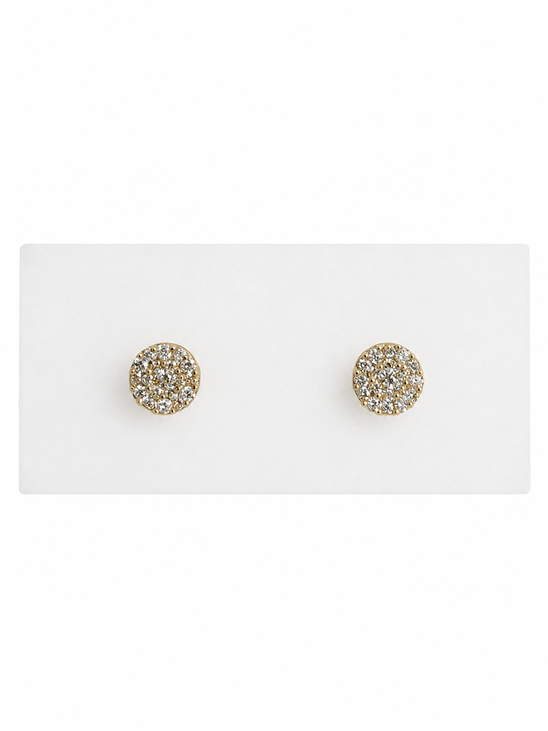 10K ARETES DIAMANTE DE  LABORATORIO