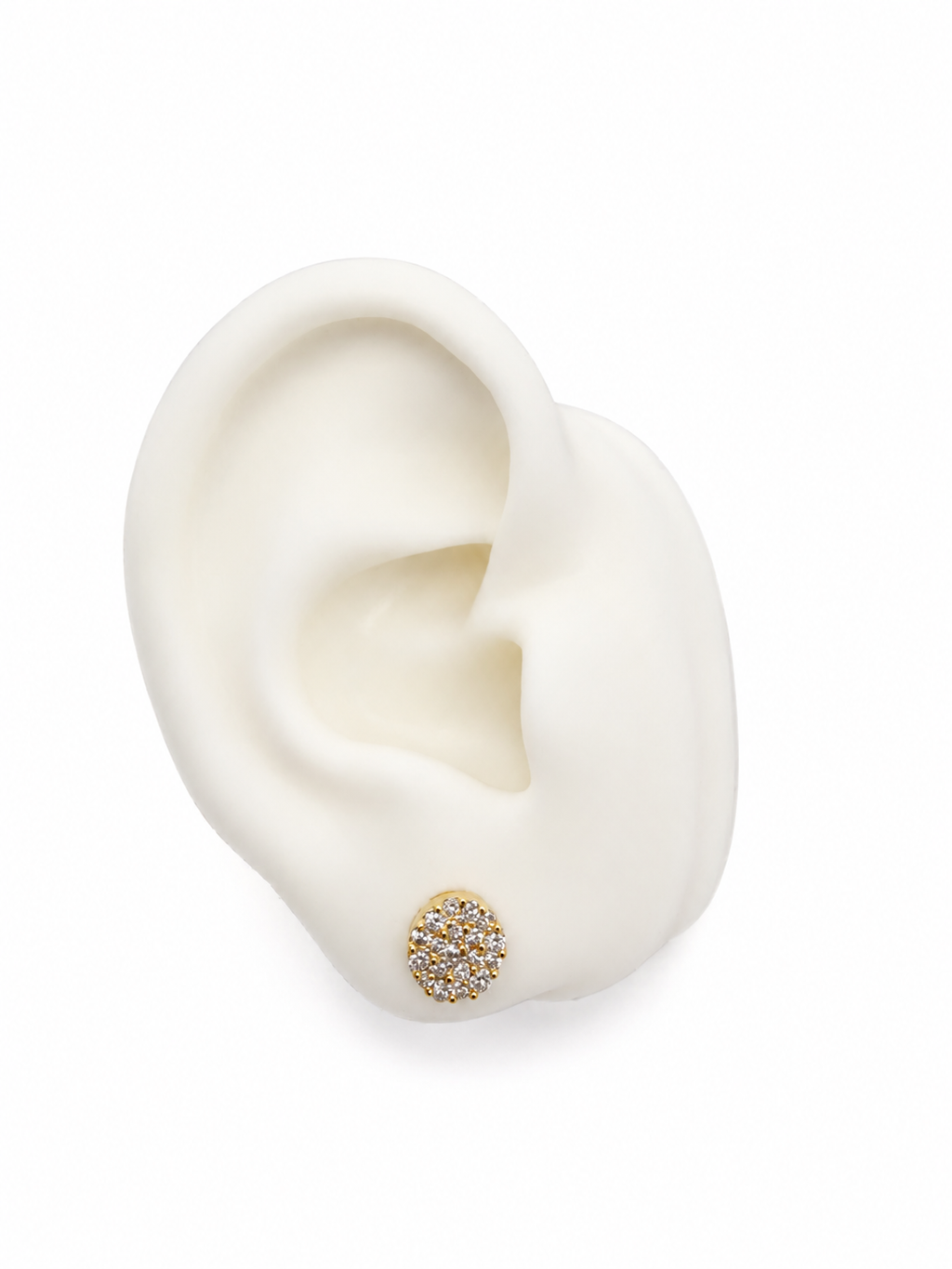 10K ARETES DIAMANTE DE  LABORATORIO