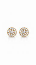 10K ARETES DIAMANTE DE  LABORATORIO