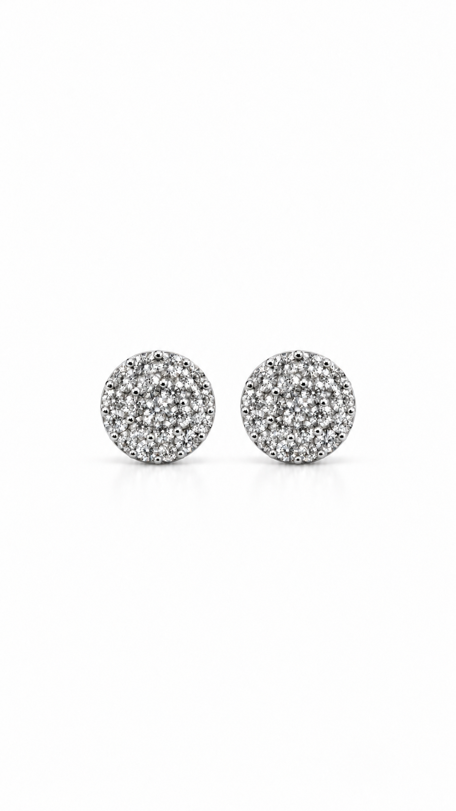 10K ARETES DIAMANTE DE  LABORATORIO