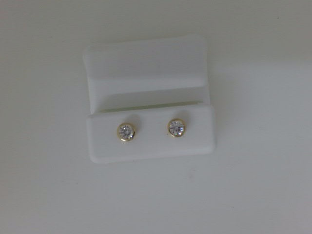 14K ARETES DIAMANTE DE LABORATORIO