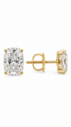 14K ARETES DIAMANTE DE LABORATORIO