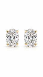 14K ARETES DIAMANTE DE LABORATORIO