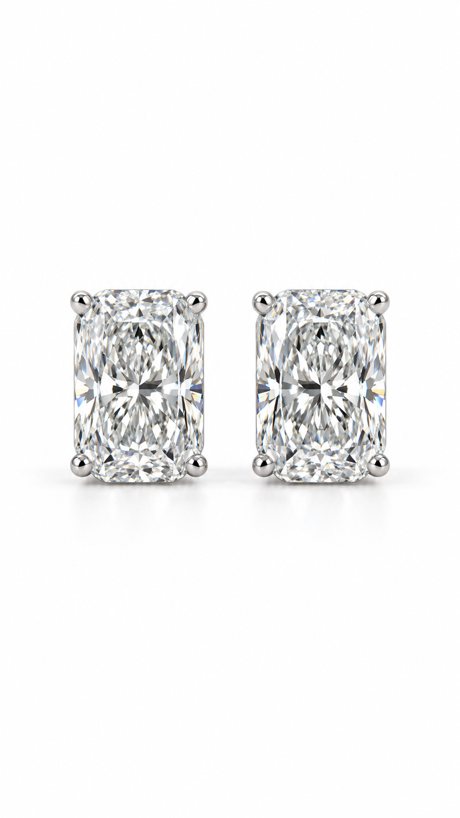 14K ARETES DIAMANTE DE LABORATORIO