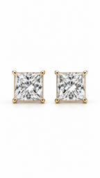 14K ARETES DIAMANTE DE LABORATORIO