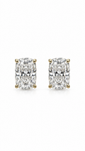 14K ARETES DIAMANTE DE LABORATORIO
