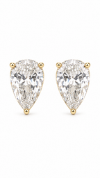 14K ARETES DIAMANTE DE LABORATORIO