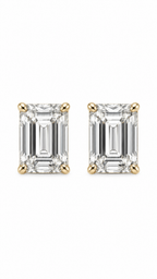 14K ARETES DIAMANTE DE LABORATORIO