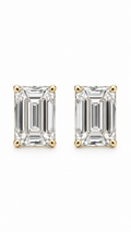 14K ARETES DIAMANTE DE LABORATORIO