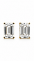 14K ARETES DIAMANTE DE LABORATORIO