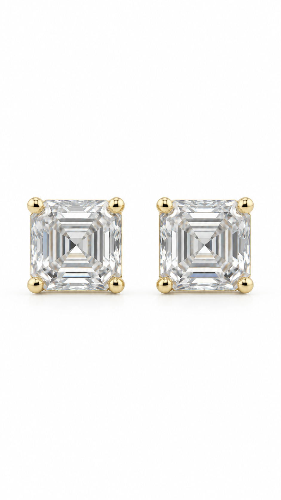 14K ARETES DIAMANTE DE LABORATORIO