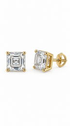 14K ARETES DIAMANTE DE LABORATORIO