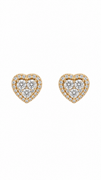 14K ARETES DIAMANTE DE LABORATORIO
