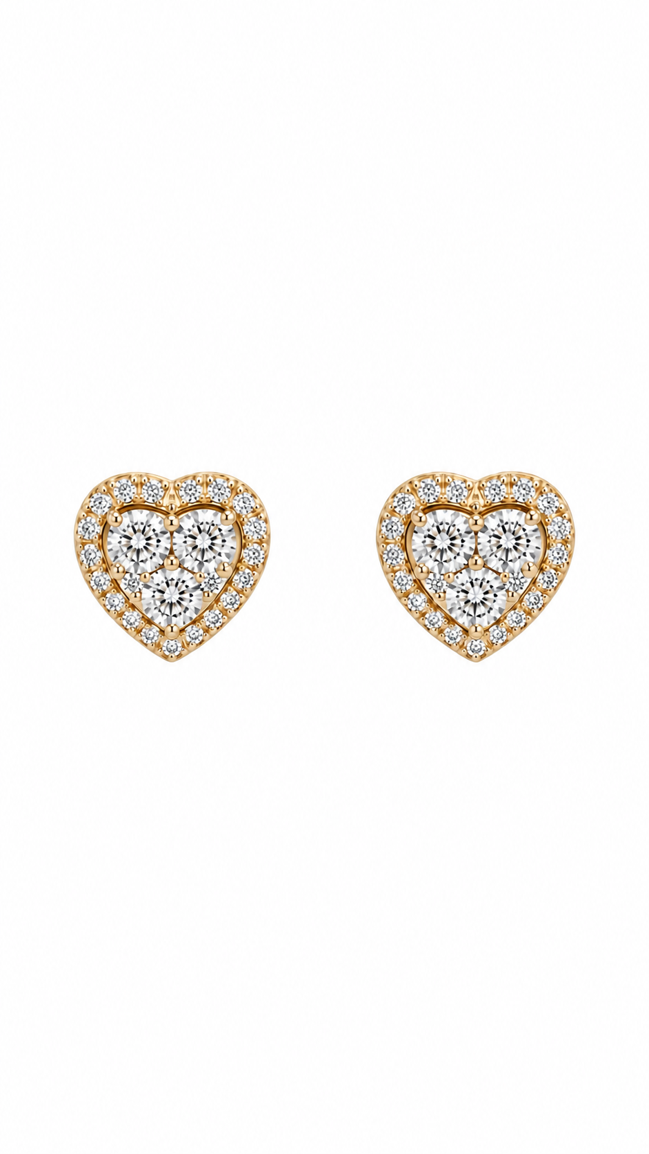 14K ARETES DIAMANTE DE LABORATORIO