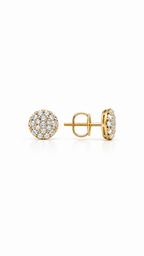 14K ARETES DIAMANTE DE LABORATORIO