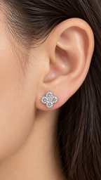 14K ARETES DIAMANTE DE LABORATORIO