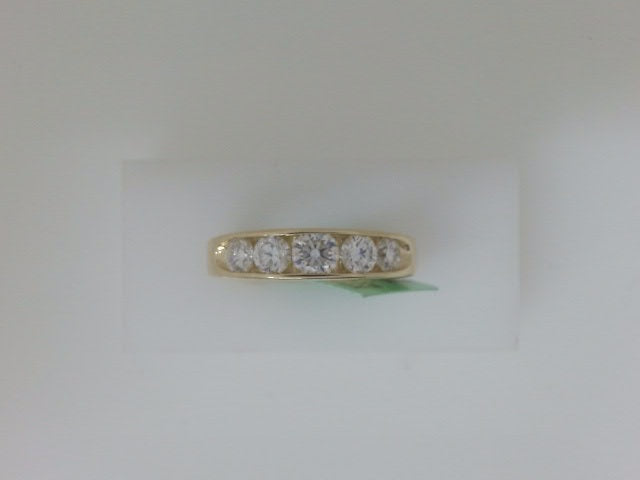 14k Yellow Gold Men's Diamante Wedding Ring De Laboratorio 7.6g