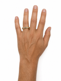 14KT ANILLOS DE COMPROMISO DE HOMBRE CON DIAMANTES DE LAB
