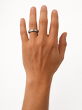 14KT ANILLOS DE COMPROMISO DE HOMBRE CON DIAMANTES DE LAB