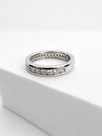 14KT ANILLOS DE COMPROMISO DE HOMBRE CON DIAMANTES DE LAB