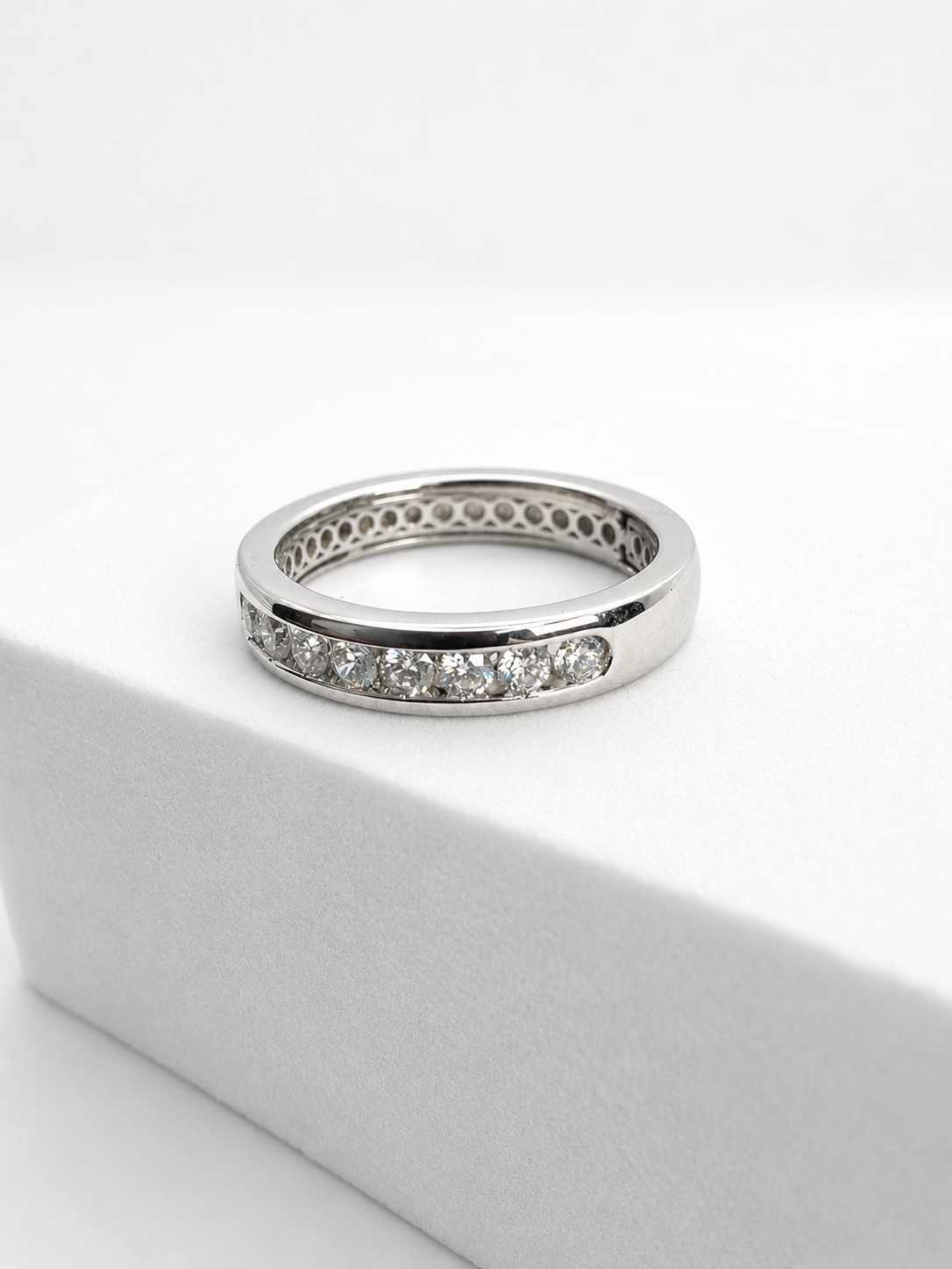 14KT ANILLOS DE COMPROMISO DE HOMBRE CON DIAMANTES DE LAB
