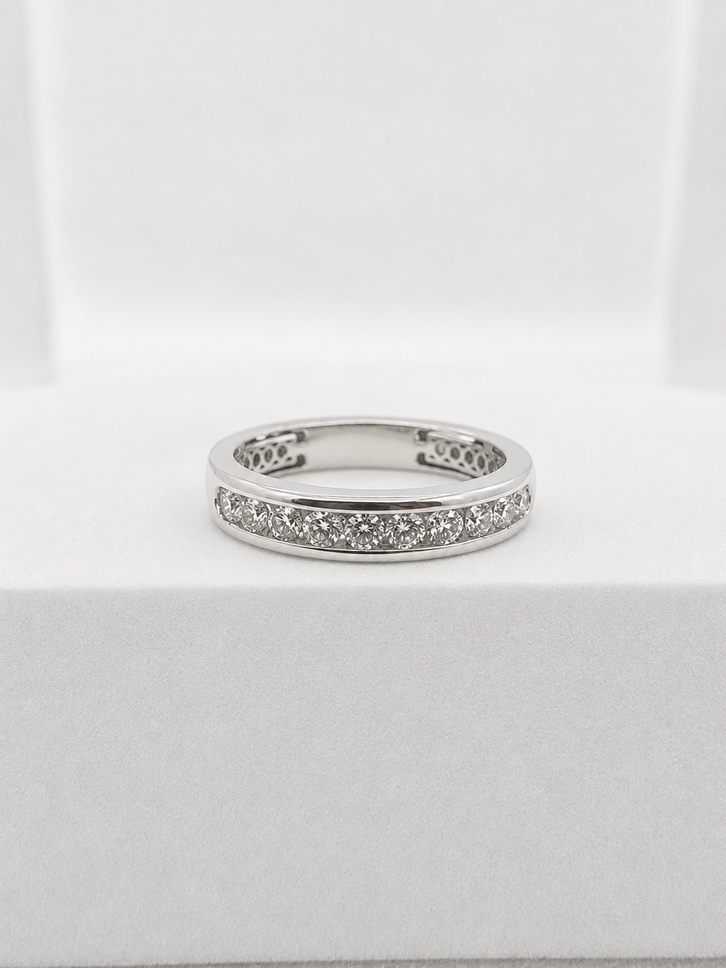 14KT ANILLOS DE COMPROMISO DE HOMBRE CON DIAMANTES DE LAB