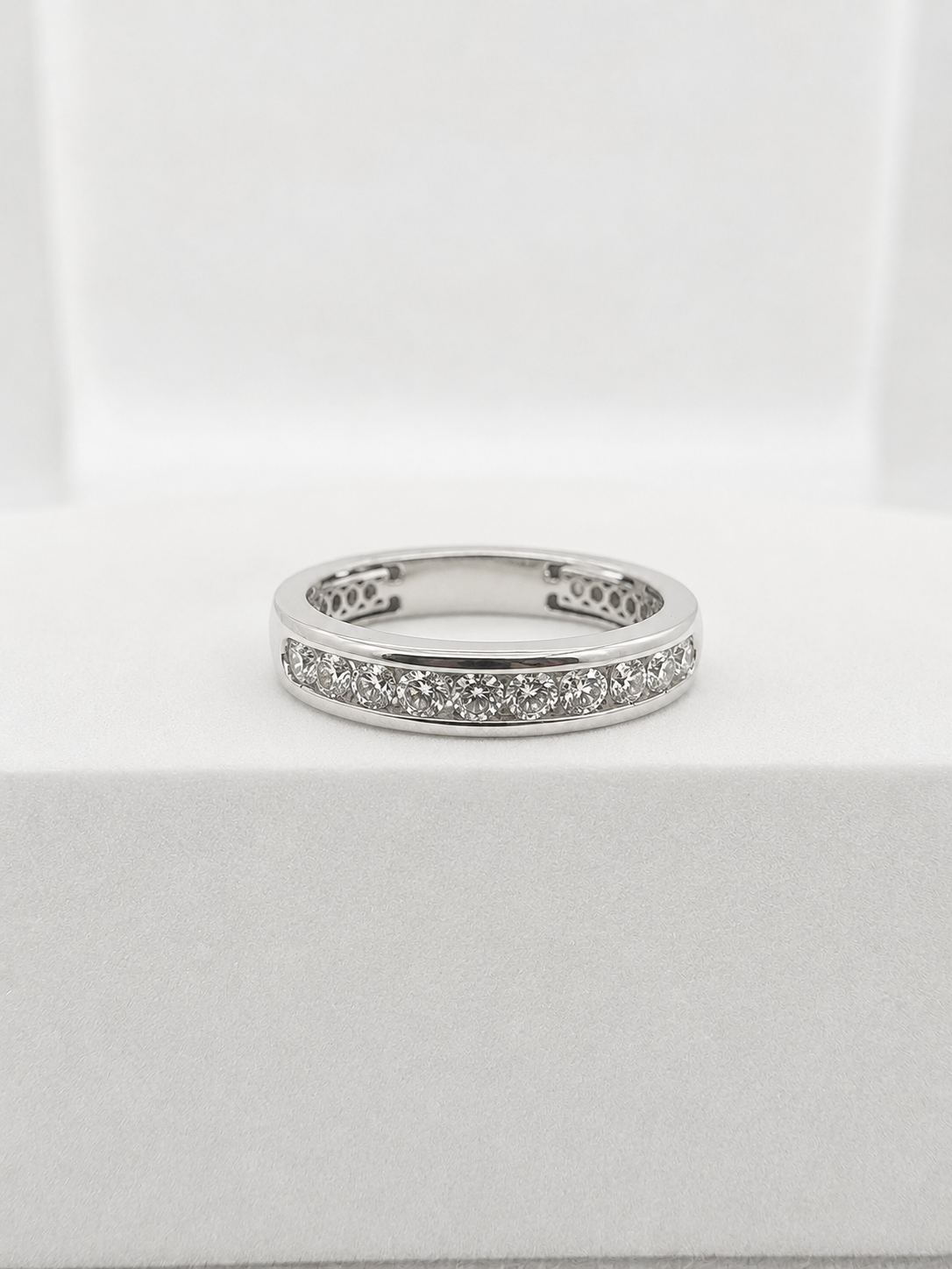 14KT ANILLOS DE COMPROMISO DE HOMBRE CON DIAMANTES DE LAB