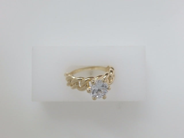 14k Yellow Gold Women's Wedding Ring 5.3g