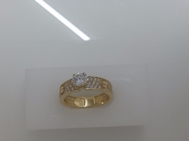 14k Yellow Gold Women's Wedding Ring 4.2g