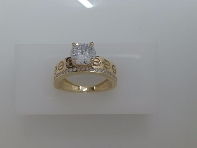 14k Yellow Gold Women's Wedding Ring 4.6g