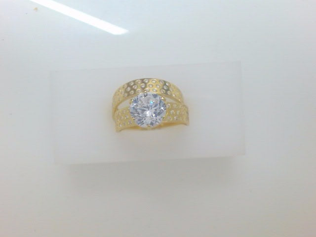 14k Yellow Gold Women's Wedding Ring 3.7g