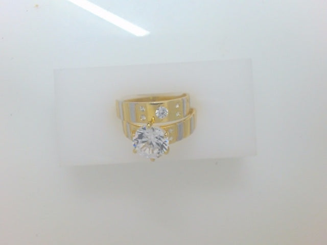 14k Yellow Gold Women's Wedding Ring 3.8g