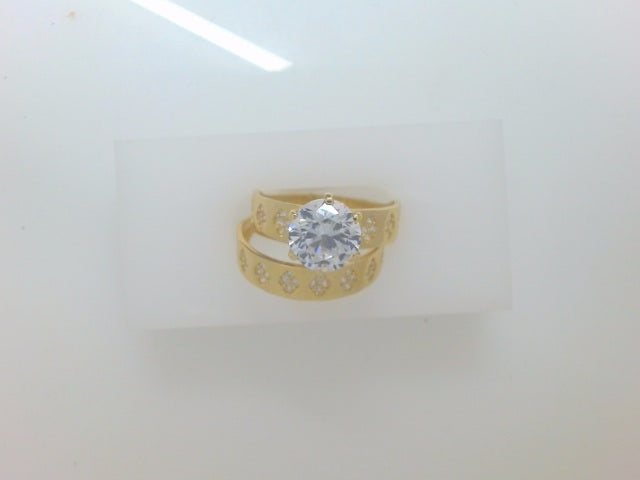 14k Yellow Gold Women's Wedding Ring 3.9g