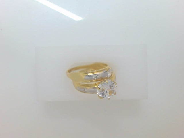 14k Yellow Gold Women's Wedding Ring 4.2g