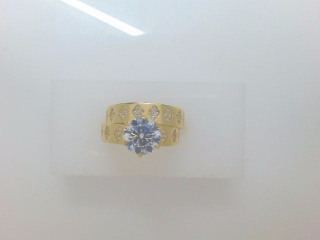14k Yellow Gold Women's Wedding Ring 4.3g