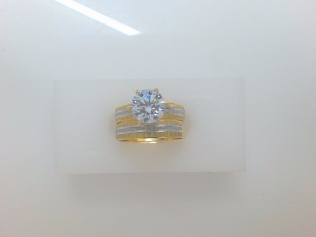 14k Yellow Gold Women's Wedding Ring 3.9g