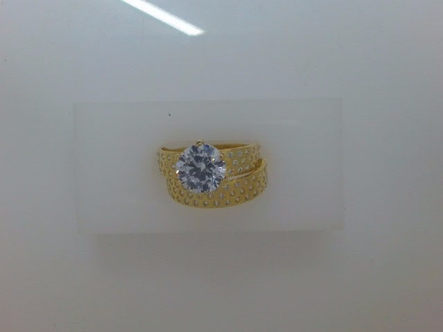 14k Yellow Gold Women's Wedding Ring 3.7g