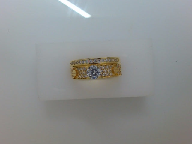 14k Yellow Gold Women's Wedding Ring 6.6g