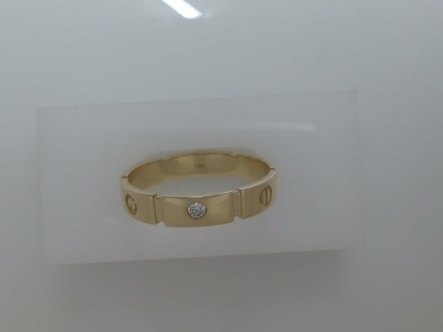 14k Yellow Gold Men's Wedding Ring 4.5g