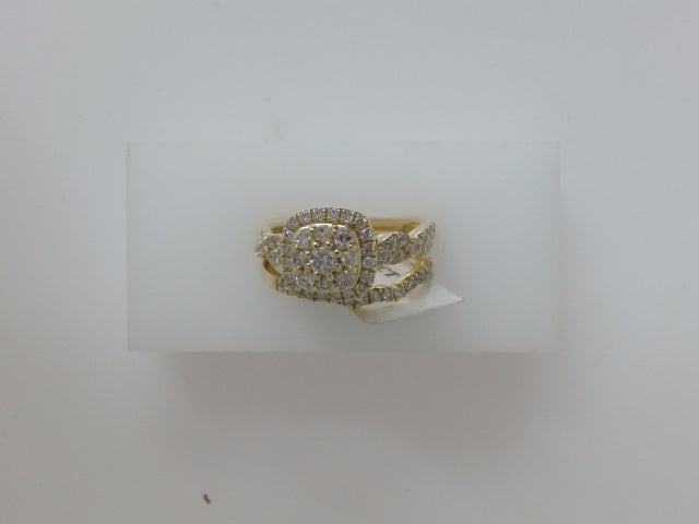 14k Yellow Gold Diamond Women's Wedding Ring 5.5g