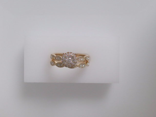 14k Yellow Gold Diamond Women's Wedding Ring 18.7g