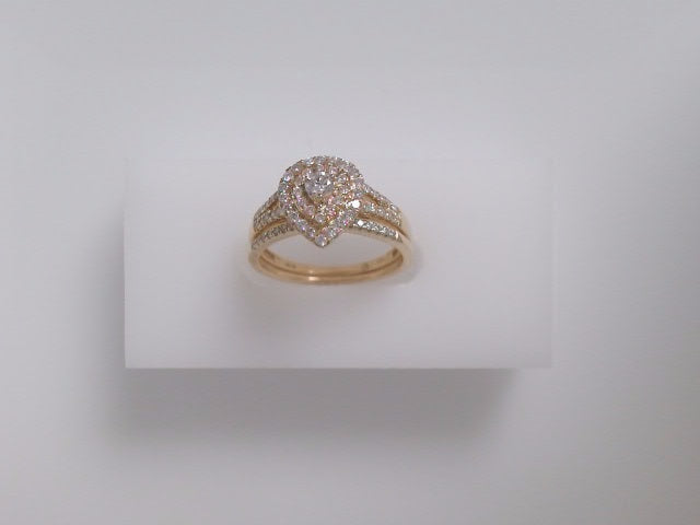 14k Yellow Gold Diamond Women's Wedding Ring 20.4g