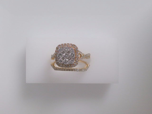 14k Yellow Gold Diamond Women's Wedding Ring 28.9g